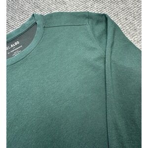 01.ALGO Shirt Mens Large Green Long Sleeve Performance Quick Dry UV SPF 40